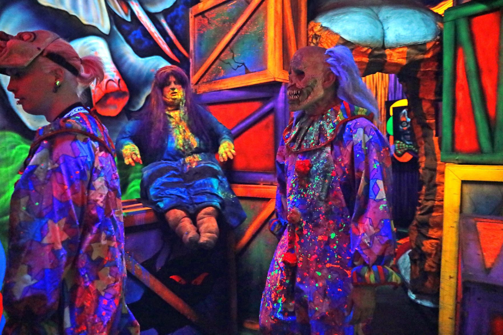 Actors report for duty at The Darkness haunted house